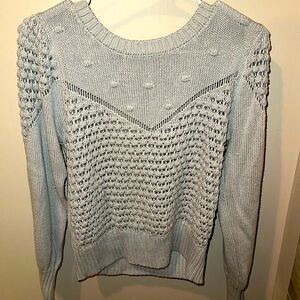 Lucky Brand 
Grey textured sweater